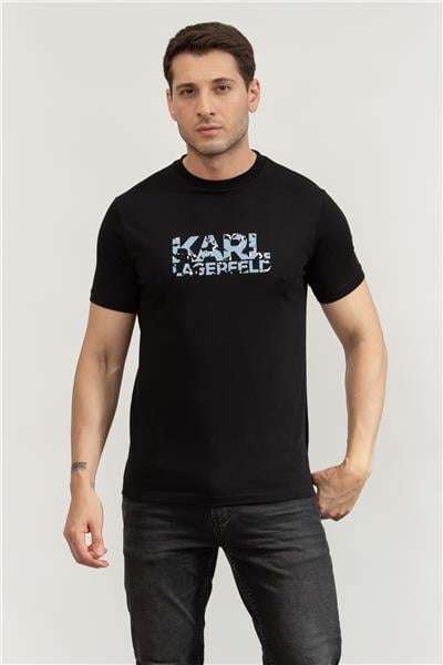 Karl Lagerfeld Erkek Bisiklet Yaka T-Shirt
