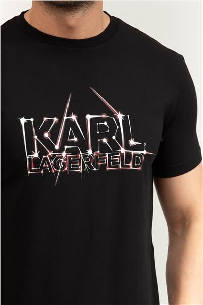 Karl Lagerfeld Erkek Bisiklet Yaka T-Shirt