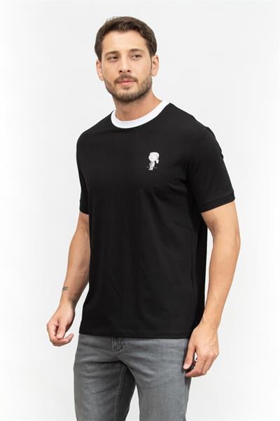 Karl Lagerfeld Erkek Bisiklet Yaka T-Shirt