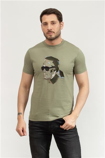 Karl Lagerfeld Erkek Bisiklet Yaka T-Shirt