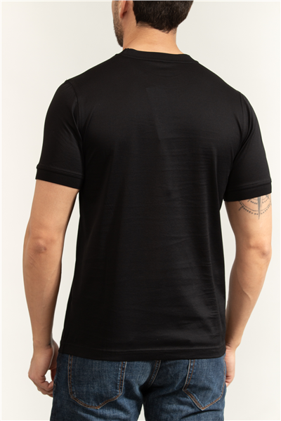 Karl Lagerfeld Erkek Bisiklet Yaka T-Shirt Siyah