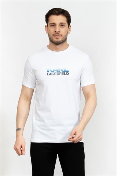 Karl Lagerfeld Erkek Bisiklet Yaka T-Shirt