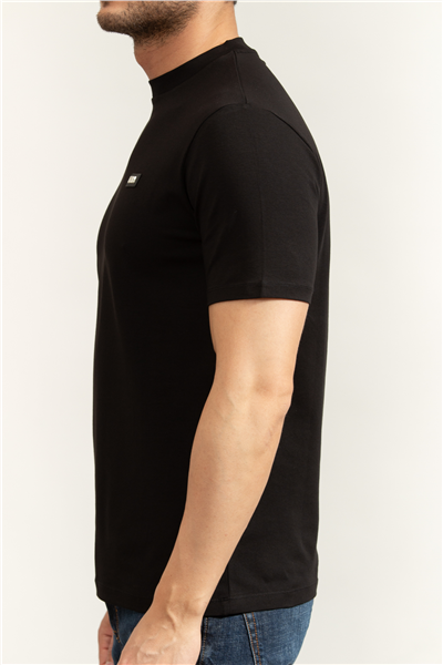 Karl Lagerfeld Erkek Bisiklet Yaka T-Shirt Siyah