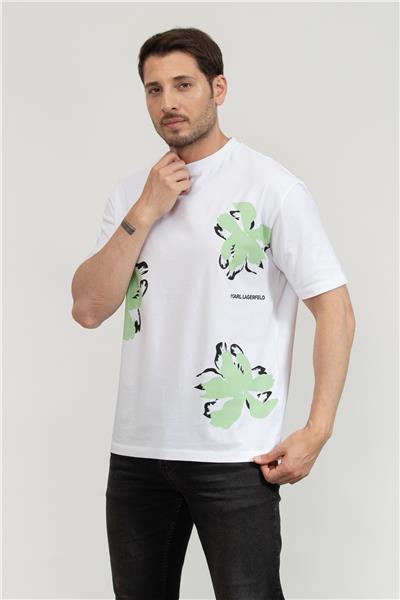 Karl Lagerfeld Erkek Bisiklet Yaka T-Shirt