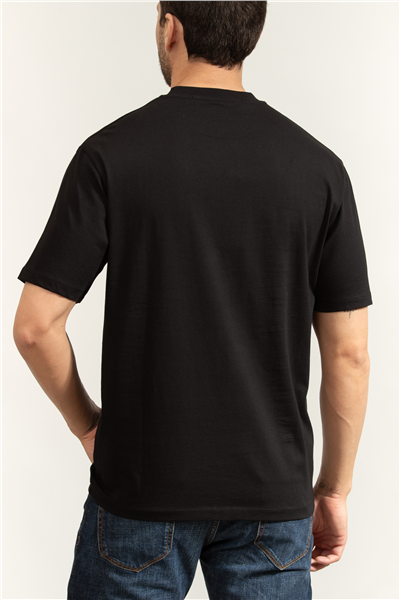 Karl Lagerfeld Erkek Bisiklet Yaka T-Shirt Siyah