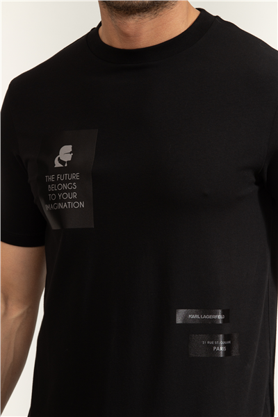 Karl Lagerfeld Erkek Bisiklet Yaka T-Shirt