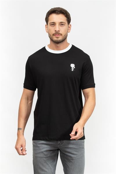 Karl Lagerfeld Erkek Bisiklet Yaka T-Shirt