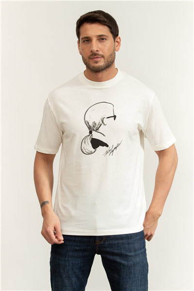 Karl Lagerfeld Erkek Bisiklet Yaka T-Shirt Kırmızı