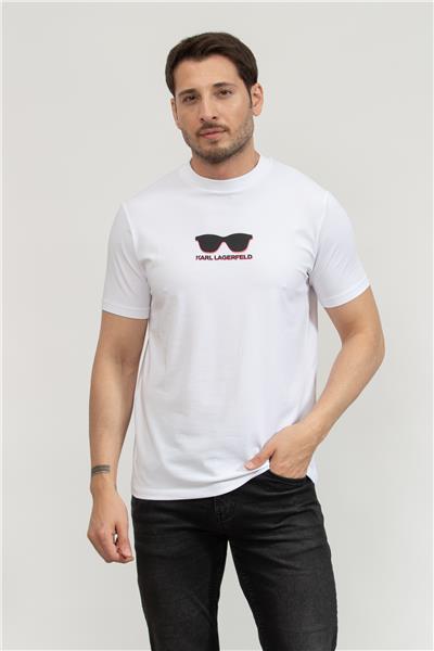 Karl Lagerfeld Erkek Bisiklet Yaka T-Shirt