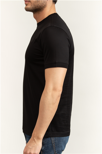 Karl Lagerfeld Erkek Bisiklet Yaka T-Shirt Siyah