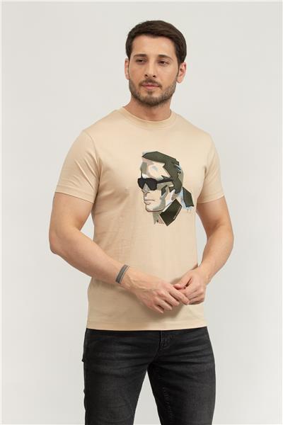 Karl Lagerfeld Erkek Bisiklet Yaka T-Shirt