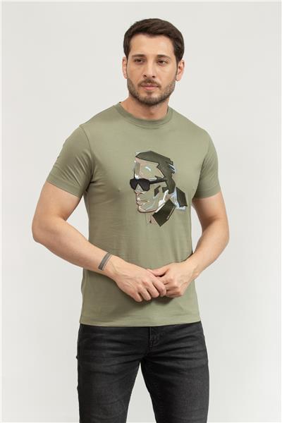 Karl Lagerfeld Erkek Bisiklet Yaka T-Shirt
