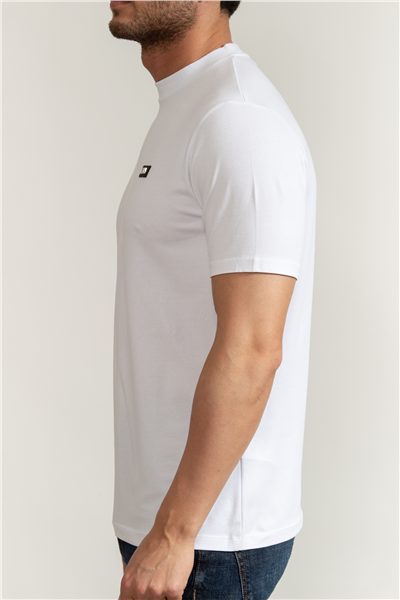 Karl Lagerfeld Erkek Bisiklet Yaka T-Shirt Beyaz