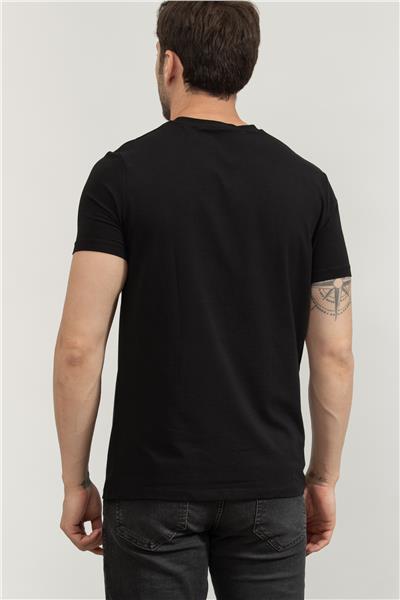 Karl Lagerfeld Erkek Bisiklet Yaka T-Shirt Mavi