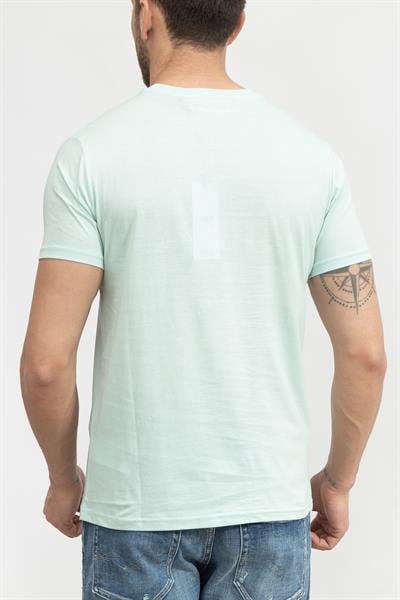Karl Lagerfeld Erkek Bisiklet Yaka T-Shirt Yeşil