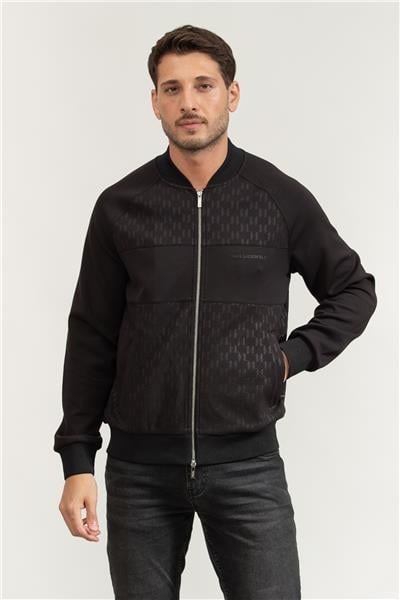 Karl Lagerfeld Erkek Fermuarlı Sweatshirt