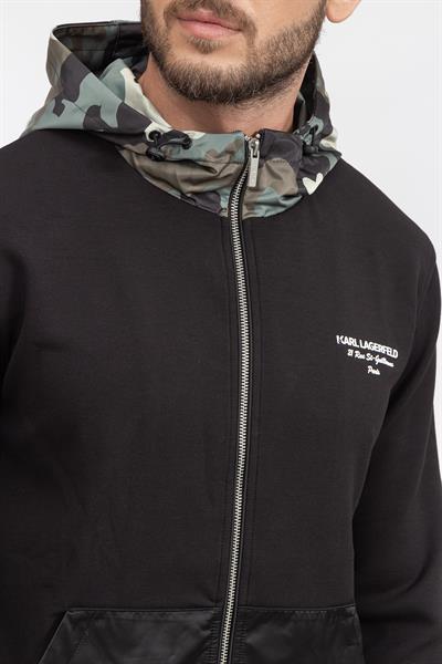 Karl Lagerfeld Erkek Fermuarlı Sweatshirt