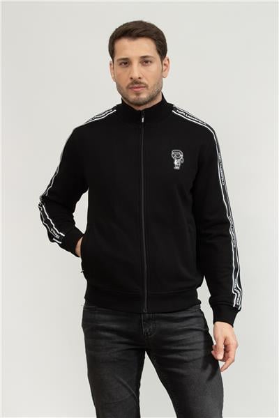 Karl Lagerfeld Erkek Fermuarlı Sweatshirt