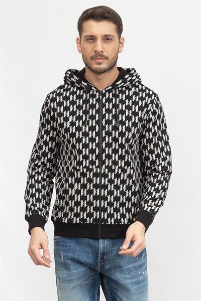 Karl Lagerfeld Erkek Fermuarlı Sweatshirt