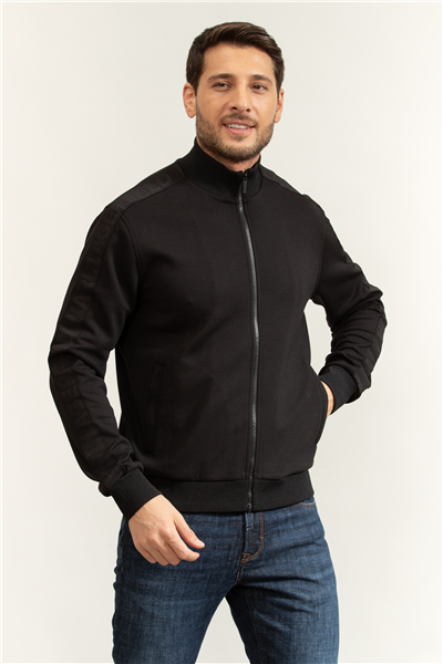 Karl Lagerfeld Erkek Fermuarlı Sweatshirt