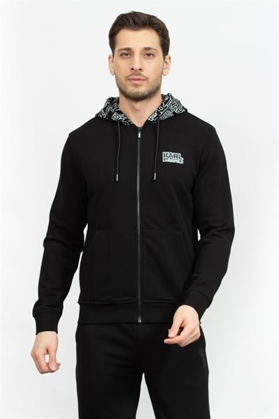 Karl Lagerfeld Erkek Fermuarlı Sweatshirt