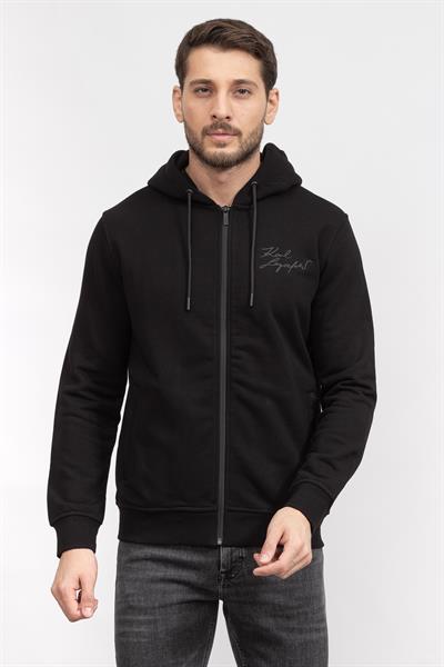 Karl Lagerfeld Erkek Fermuarlı Sweatshirt