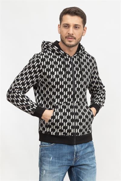 Karl Lagerfeld Erkek Fermuarlı Sweatshirt