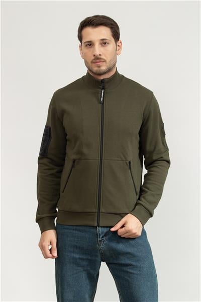 Karl Lagerfeld Erkek Fermuarlı Sweatshirt