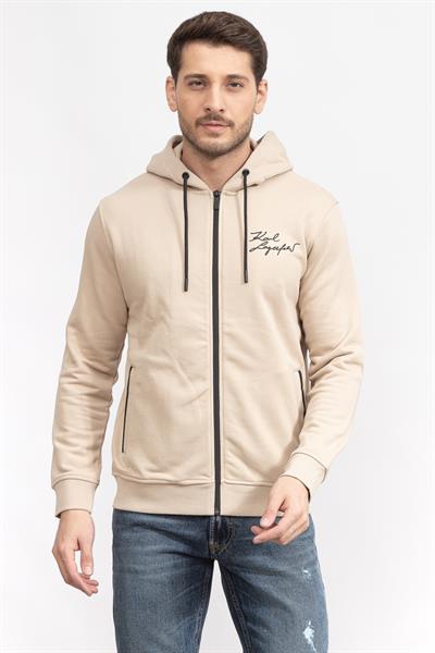 Karl Lagerfeld Erkek Fermuarlı Sweatshirt
