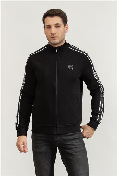 Karl Lagerfeld Erkek Fermuarlı Sweatshirt