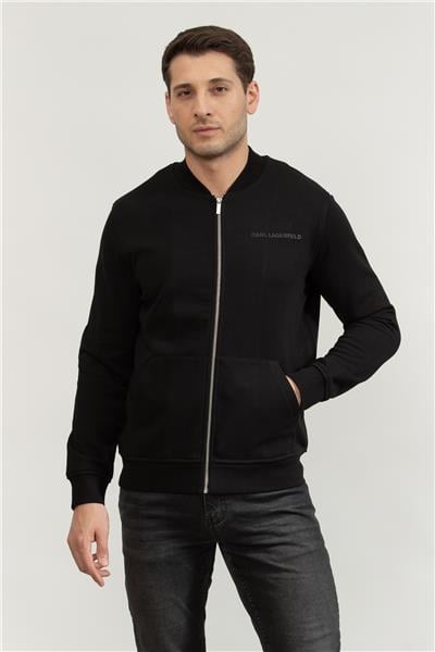 Karl Lagerfeld Erkek Fermuarlı Sweatshirt
