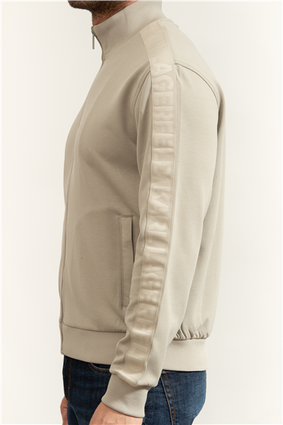 Karl Lagerfeld Erkek Fermuarlı Sweatshirt Kum beji