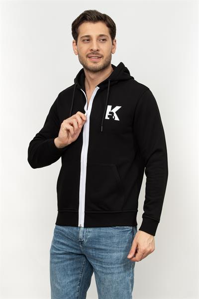 Karl Lagerfeld Erkek Fermuarlı Sweatshirt