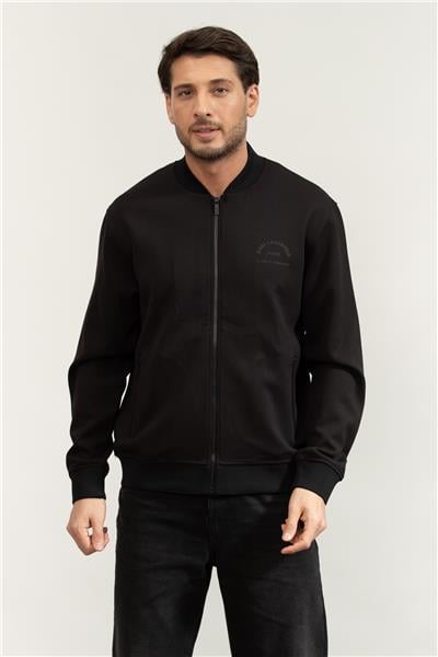 Karl Lagerfeld Erkek Fermuarlı Sweatshirt