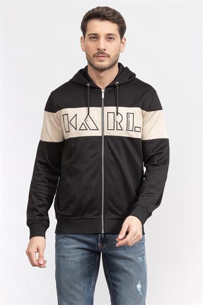 Karl Lagerfeld Erkek Fermuarlı Sweatshirt