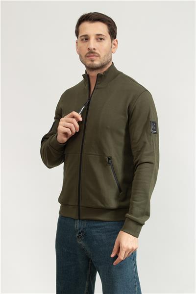 Karl Lagerfeld Erkek Fermuarlı Sweatshirt