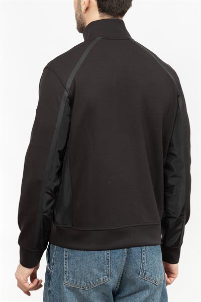 Karl Lagerfeld Erkek Fermuarlı Sweatshirt Siyah