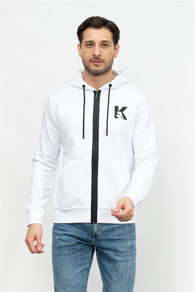 Karl Lagerfeld Erkek Fermuarlı Sweatshirt