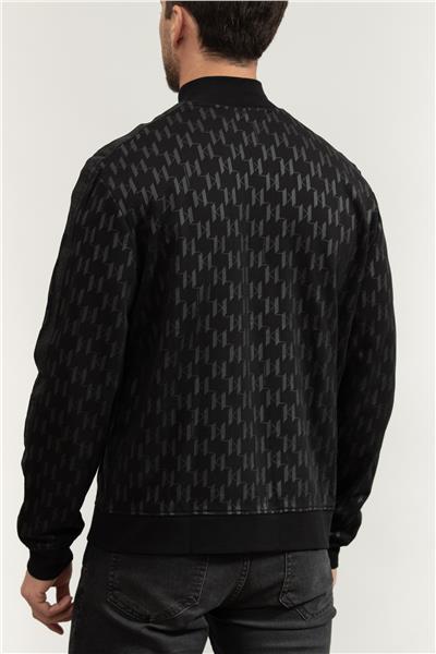 Karl Lagerfeld Erkek Fermuarlı Sweatshirt