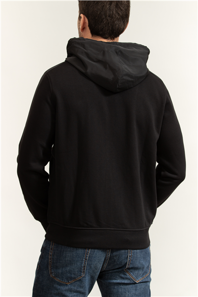 Karl Lagerfeld Erkek Kapüşonlu Sweatshirt Siyah