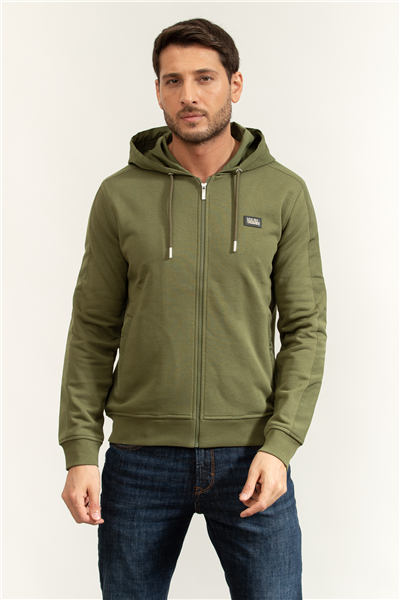 Karl Lagerfeld Erkek Kapüşonlu Sweatshirt Yeşil