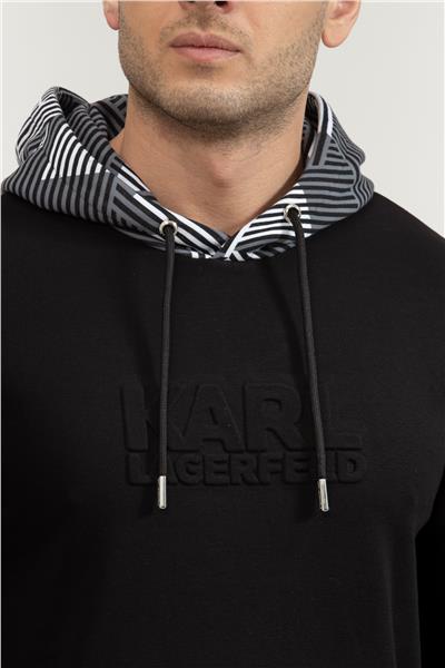 Karl Lagerfeld Erkek Kapüşonlu Sweatshirt