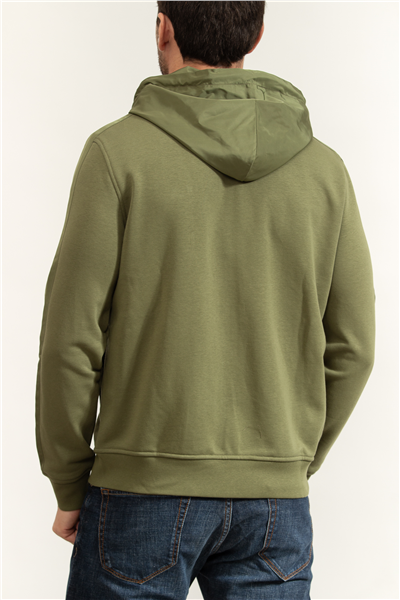 Karl Lagerfeld Erkek Kapüşonlu Sweatshirt Yeşil