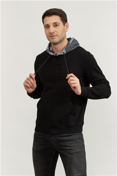Karl Lagerfeld Erkek Kapüşonlu Sweatshirt