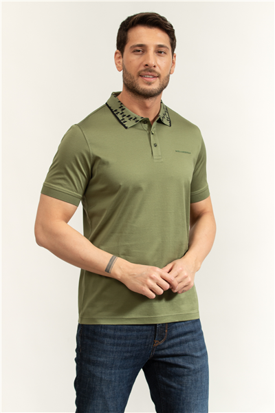 Karl Lagerfeld Erkek Polo Yaka T-Shirt Yeşil