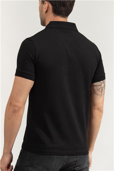 Karl Lagerfeld Erkek Polo Yaka T-Shirt Siyah
