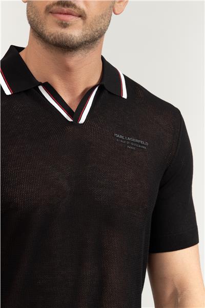 Karl Lagerfeld Erkek Polo Yaka Triko