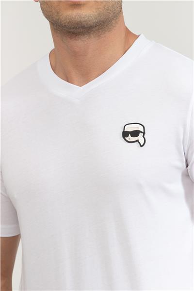 Karl Lagerfeld Erkek V Yaka T-Shirt