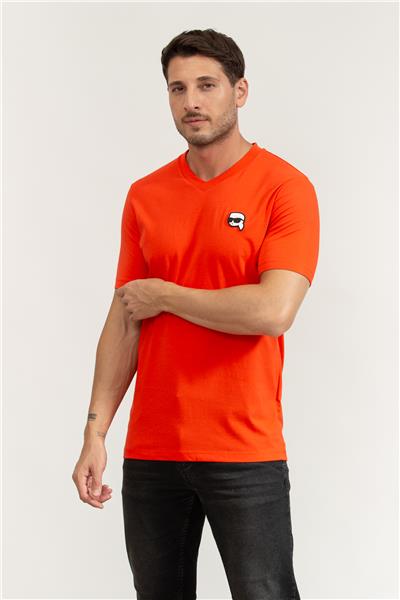 Karl Lagerfeld Erkek V Yaka T-Shirt