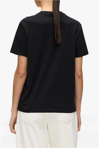 Karl Lagerfeld Essential Regular T-Shirt Kadın Bisiklet Yaka T-Shirt Siyah